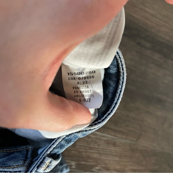 Abercrombie & Fitch Simone High Rise Ankle Jeans sz 25 short - Picture 6 of 6